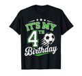 Its My 4Th Birthday Soccer 4 Years Old T-Shirt - Graphic Print Unisex - T-Shirt, Sweatshirt, Hoodie