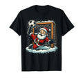 Santa Claus Soccer Goalie Sports T-Shirt - Aesthetic Graphic for Adults - T-Shirt, Sweatshirt, Hoodie