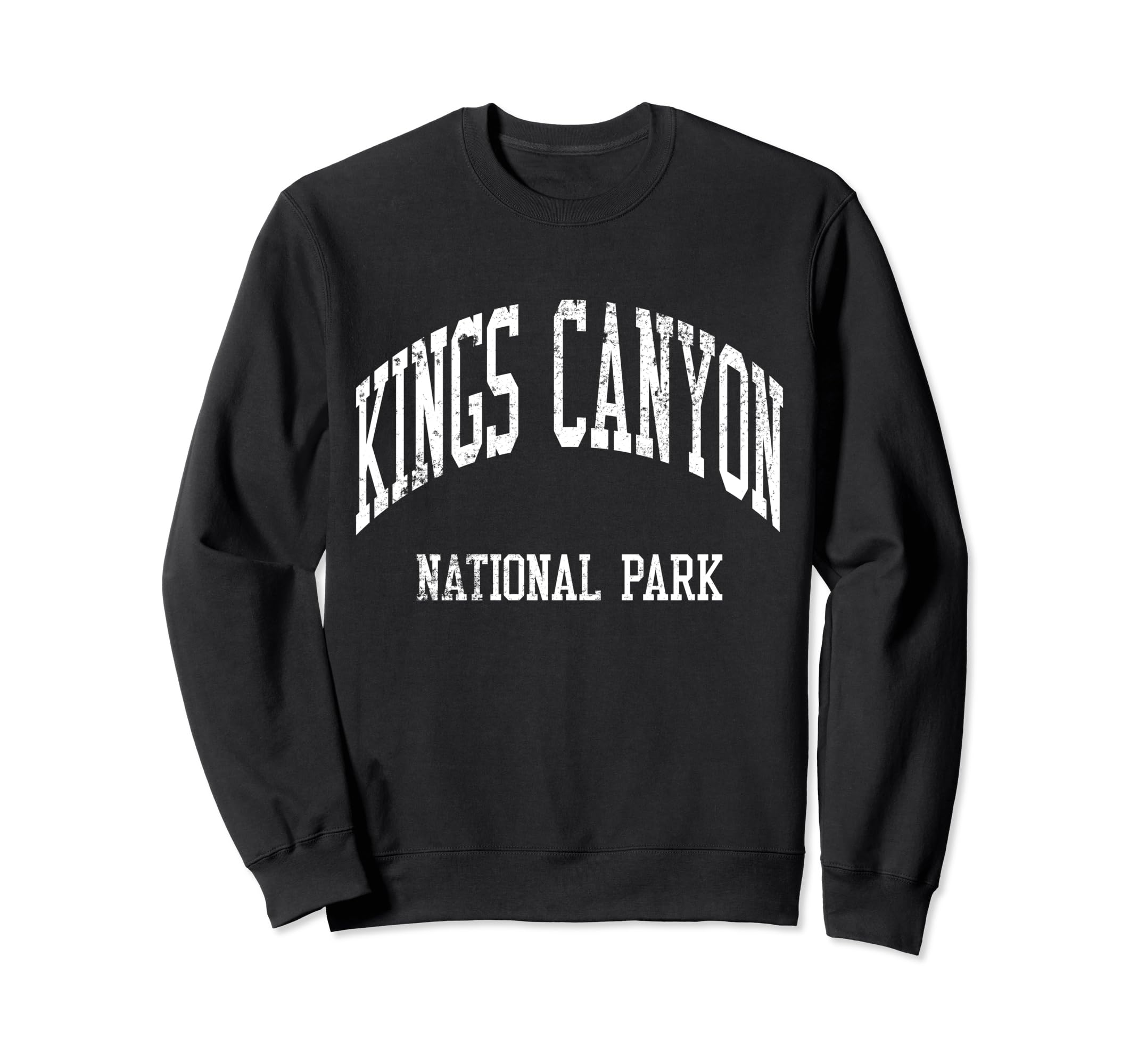 Kings Canyon National Park 70S College Sweatshirt - Graphic Print Unisex - T-Shirt, Sweatshirt, Hoodie