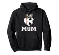 Ball Mom Baseball Soccer Heart Hoodie - Custom Art Print for Adults - T-Shirt, Sweatshirt, Hoodie
