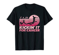 Kickin It Cancer Soccer Ribbon T-Shirt - Fun Novelty Design for Adults - T-Shirt, Sweatshirt, Hoodie