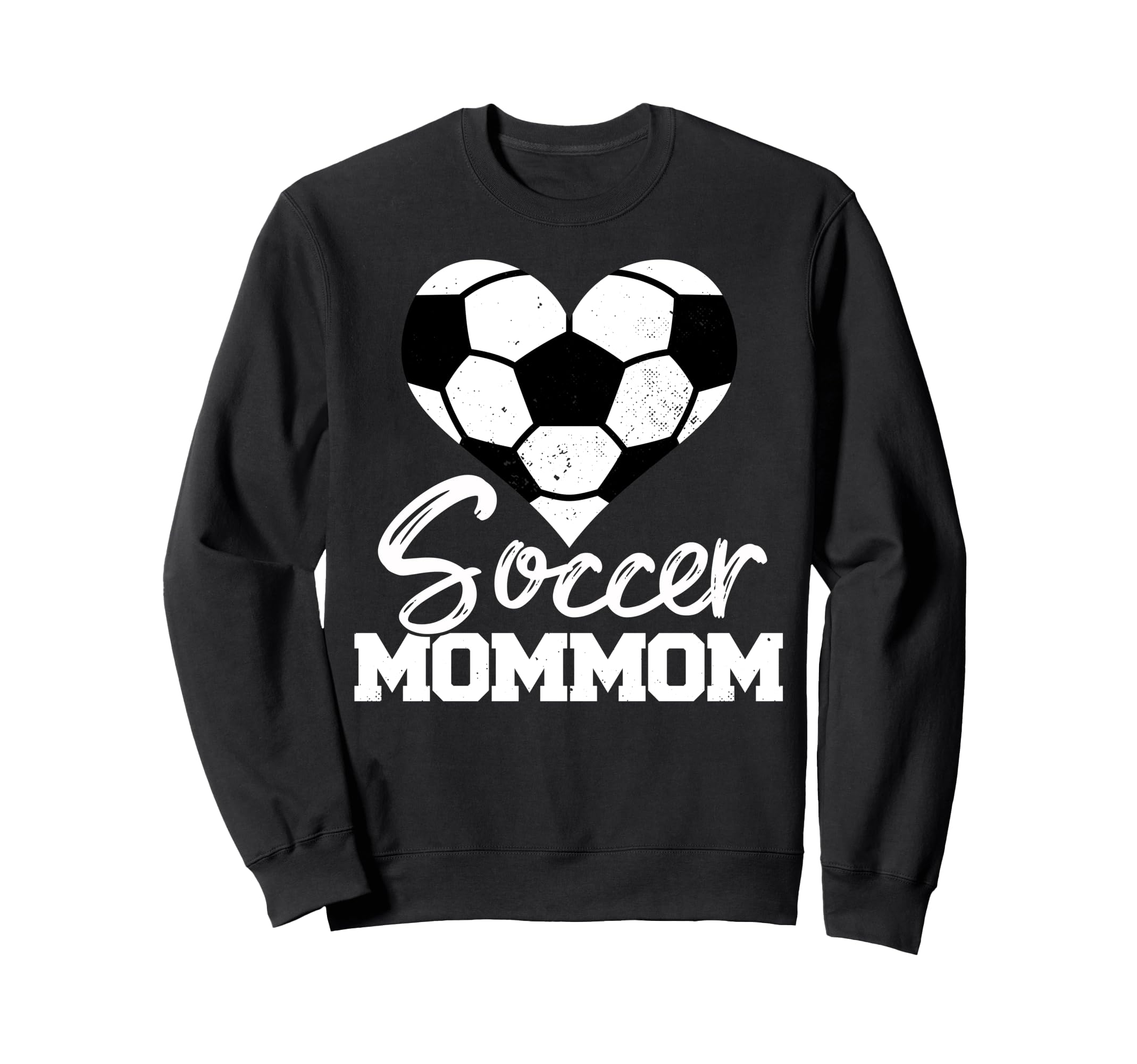 Soccer Mommom Heart Funny Heartfelt Love Sweatshirt - Graphic Print Unisex - T-Shirt, Sweatshirt, Hoodie