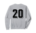 Number 20 Backside 80S 90S Team Sweatshirt - Streetwear Style Men Women - T-Shirt, Sweatshirt, Hoodie