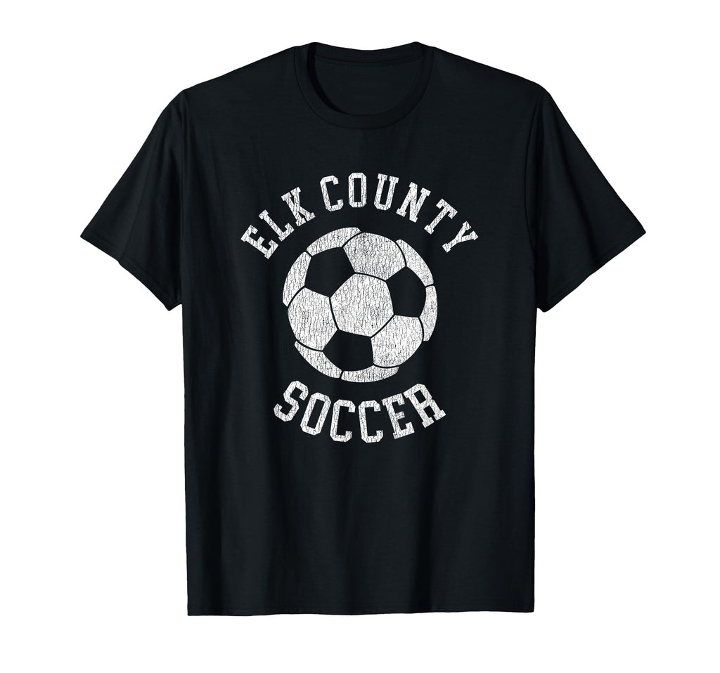 Elk County Soccer Distressed 90S T-Shirt - Graphic Print Unisex - T-Shirt, Sweatshirt, Hoodie