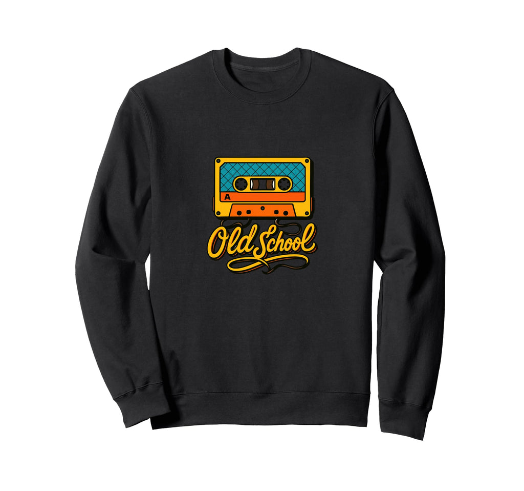 Old School Illustration Cassette Sweatshirt - Aesthetic Graphic Men Women - T-Shirt, Sweatshirt, Hoodie