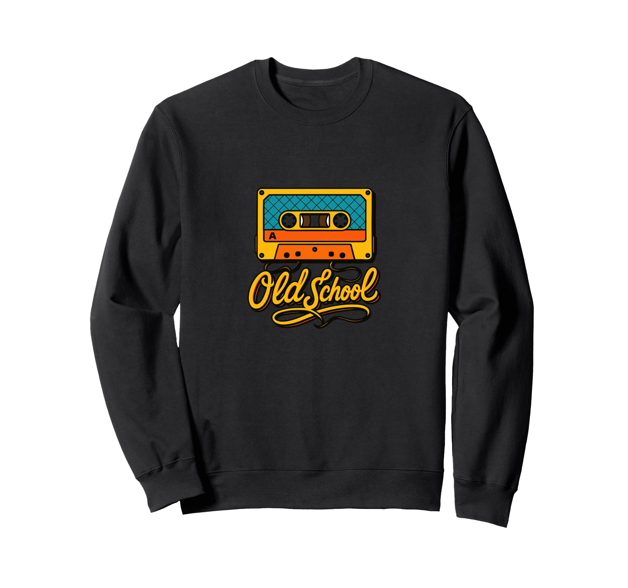 Old School Illustration Cassette Sweatshirt - Aesthetic Graphic Men Women - T-Shirt, Sweatshirt, Hoodie