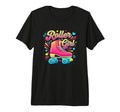 Roller Roller Skating 80S Skate Tri T-Shirt - Trendy Graphic for Adults - T-Shirt, Sweatshirt, Hoodie