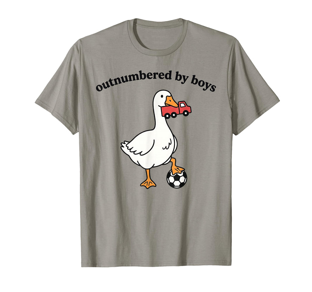 Outnumbered Funny Mom Goose Soccer T-Shirt - Streetwear Style Men Women - T-Shirt, Sweatshirt, Hoodie