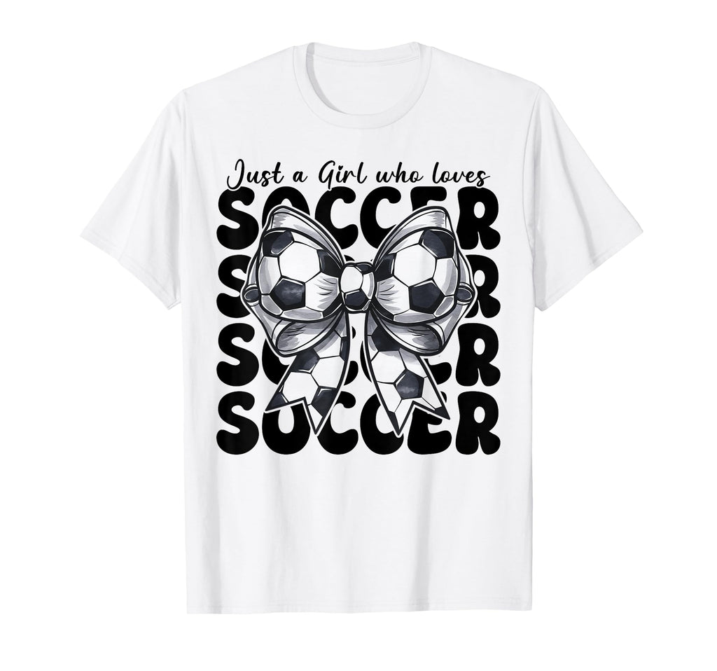 Just Who Loves Soccer Mom Coquette Bow T-Shirt - Trendy Graphic Men Women - T-Shirt, Sweatshirt, Hoodie