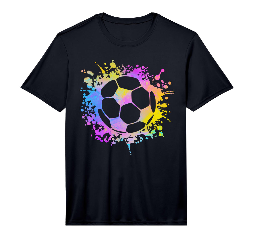 Mens Soccer Ball Watercolor Paint T-Shirt - Graphic Print for Adults - T-Shirt, Sweatshirt, Hoodie