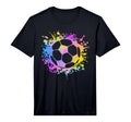 Mens Soccer Ball Watercolor Paint T-Shirt - Graphic Print for Adults - T-Shirt, Sweatshirt, Hoodie