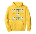 Soccer Balls Bows Soccer Player Hoodie - Fun Novelty Design for Adults - T-Shirt, Sweatshirt, Hoodie