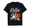 Rollin Into 12Th Birthday Roller T-Shirt - Minimalist Print Men Women - T-Shirt, Sweatshirt, Hoodie