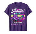 Roller Skating 7Th Birthday Rollin Into T-Shirt - Streetwear Style Unisex - T-Shirt, Sweatshirt, Hoodie