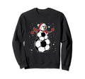 Snowman Soccer Pajama Santa Hat Sweatshirt - Trendy Graphic Men Women - T-Shirt, Sweatshirt, Hoodie