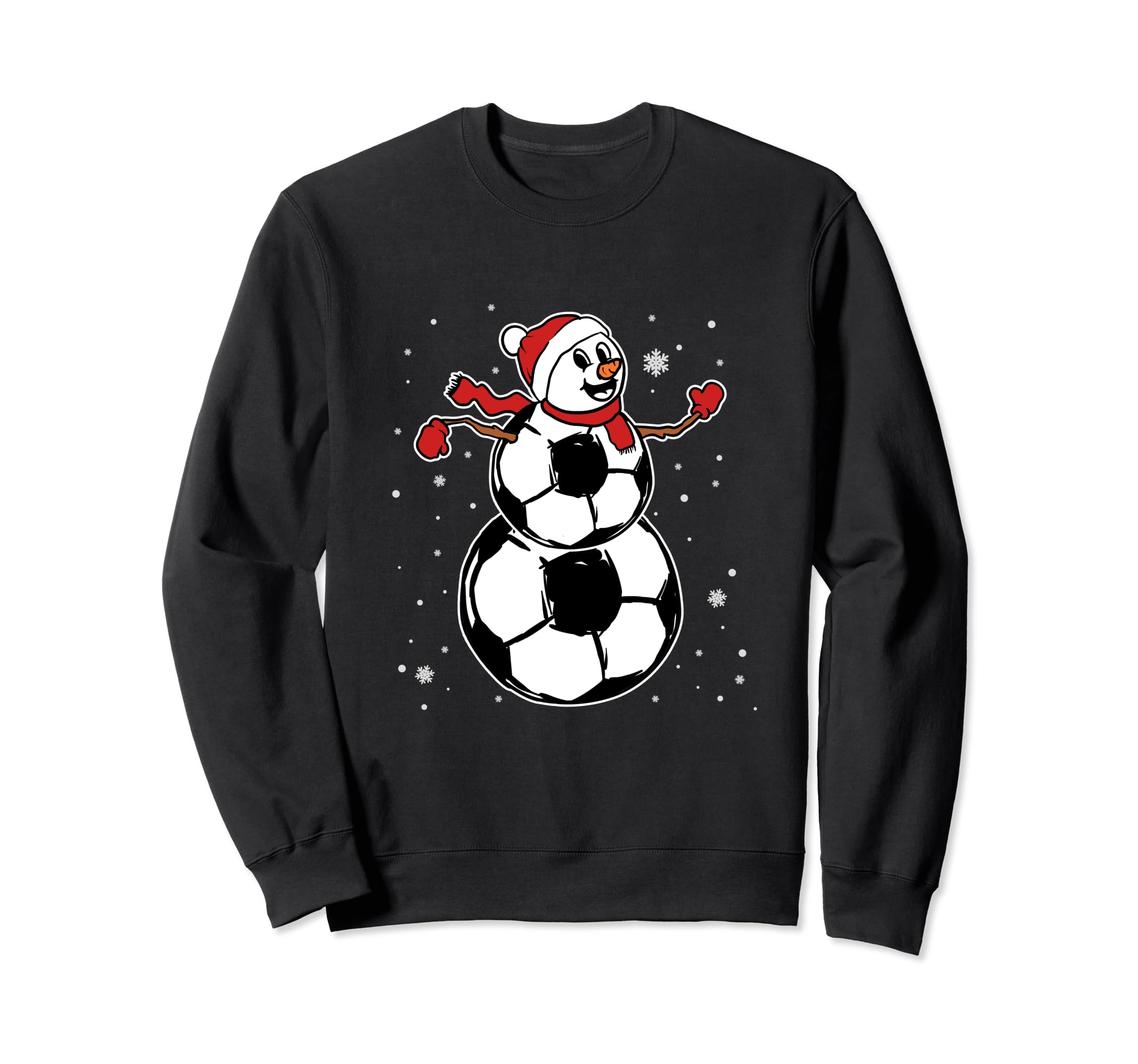 Snowman Soccer Pajama Santa Hat Sweatshirt - Trendy Graphic Men Women - T-Shirt, Sweatshirt, Hoodie