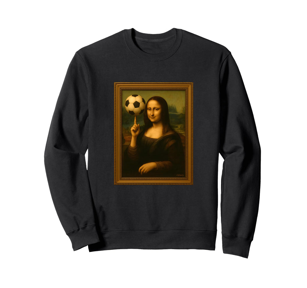Mona Lisa Loves Soccer Sweatshirt - Casual Everyday Wear for Adults - T-Shirt, Sweatshirt, Hoodie