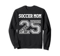 Senior Soccer Mom 2025 Groovy Sweatshirt - Aesthetic Graphic Men Women - T-Shirt, Sweatshirt, Hoodie