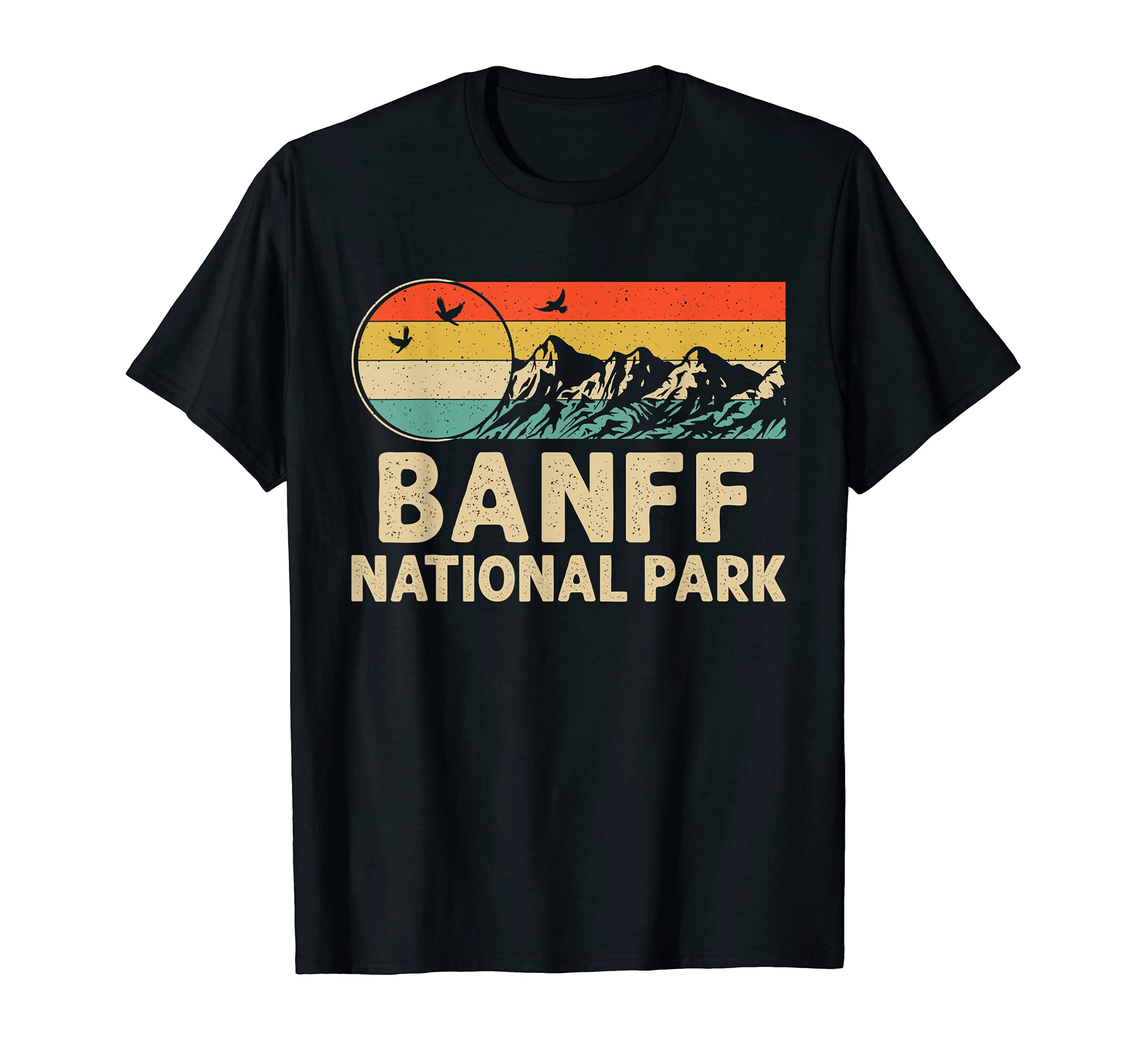 Hiking Camping Lover Banff National T-Shirt - Minimalist Print Men Women - T-Shirt, Sweatshirt, Hoodie