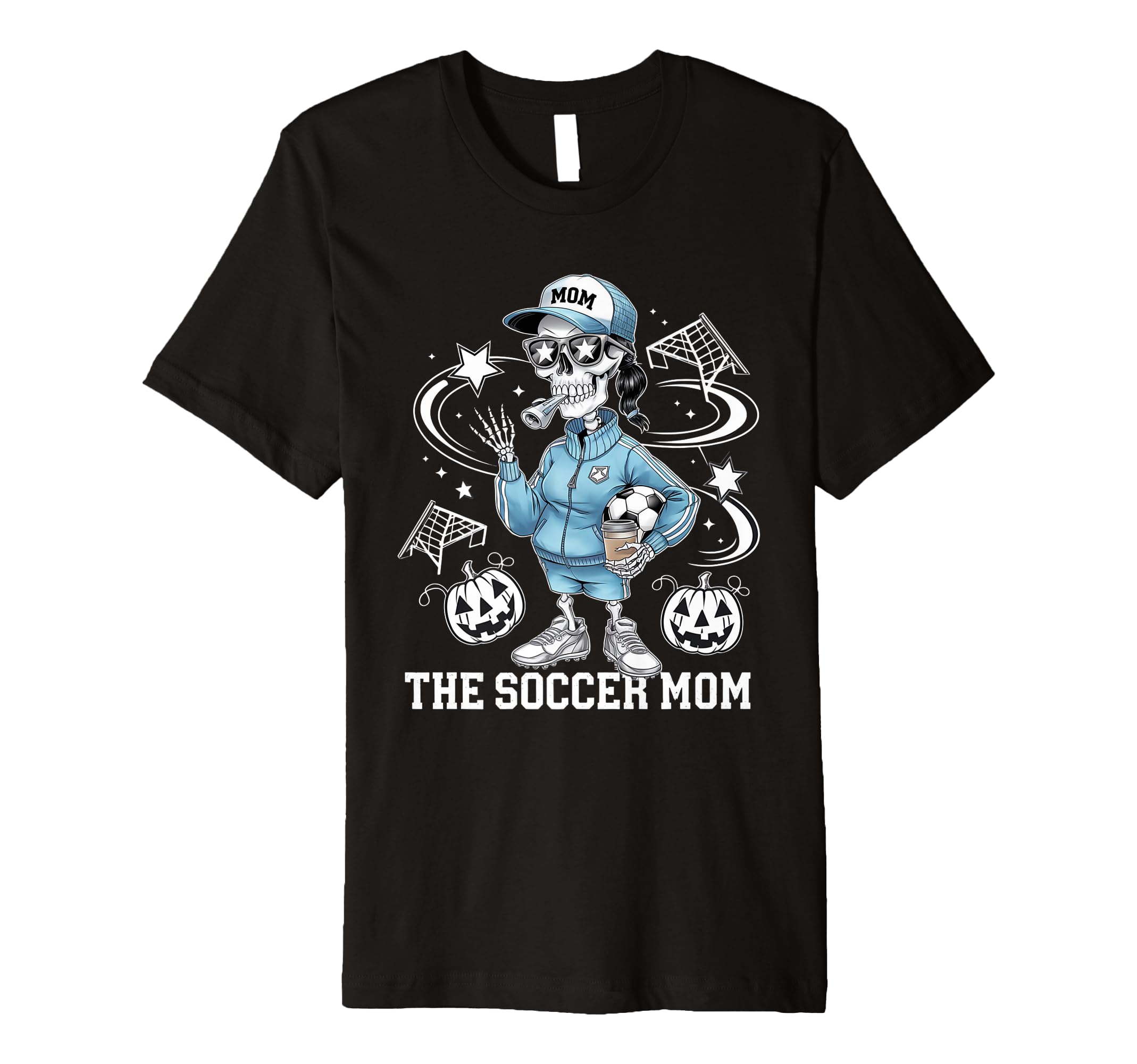 Soccer Mom Skeletton Halloween Soccer T-Shirt - Aesthetic Graphic Unisex - T-Shirt, Sweatshirt, Hoodie