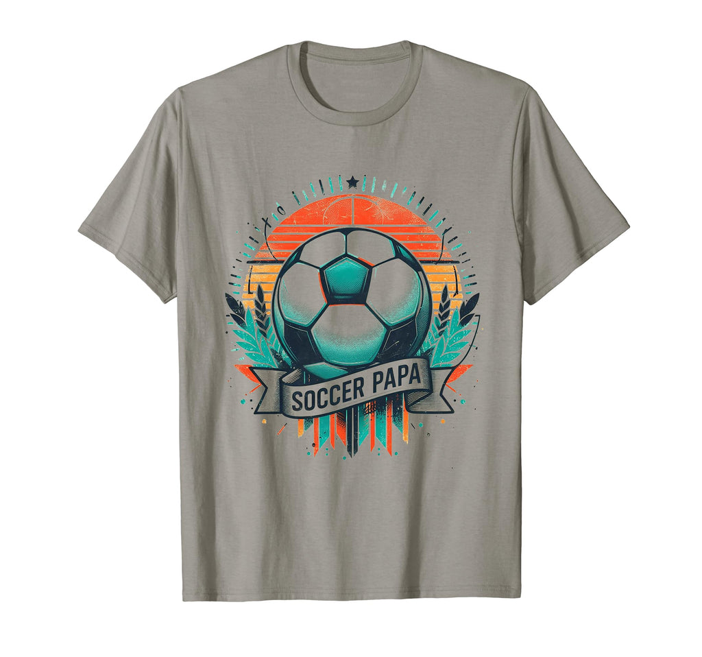 Soccer Papa Family Matching Dad Fathers Day T-Shirt - Unique Graphic Unisex - T-Shirt, Sweatshirt, Hoodie