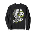 Just Who Loves Soccer Play Game Sweatshirt - Minimalist Print for Adults - T-Shirt, Sweatshirt, Hoodie