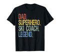 Dad Superhero Ski Coach Legend Sweatshirt - Trendy Graphic Unisex - T-Shirt, Sweatshirt, Hoodie