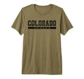Colorado Soccer Black Text Tri Blend T-Shirt - Streetwear Style for Adults - T-Shirt, Sweatshirt, Hoodie