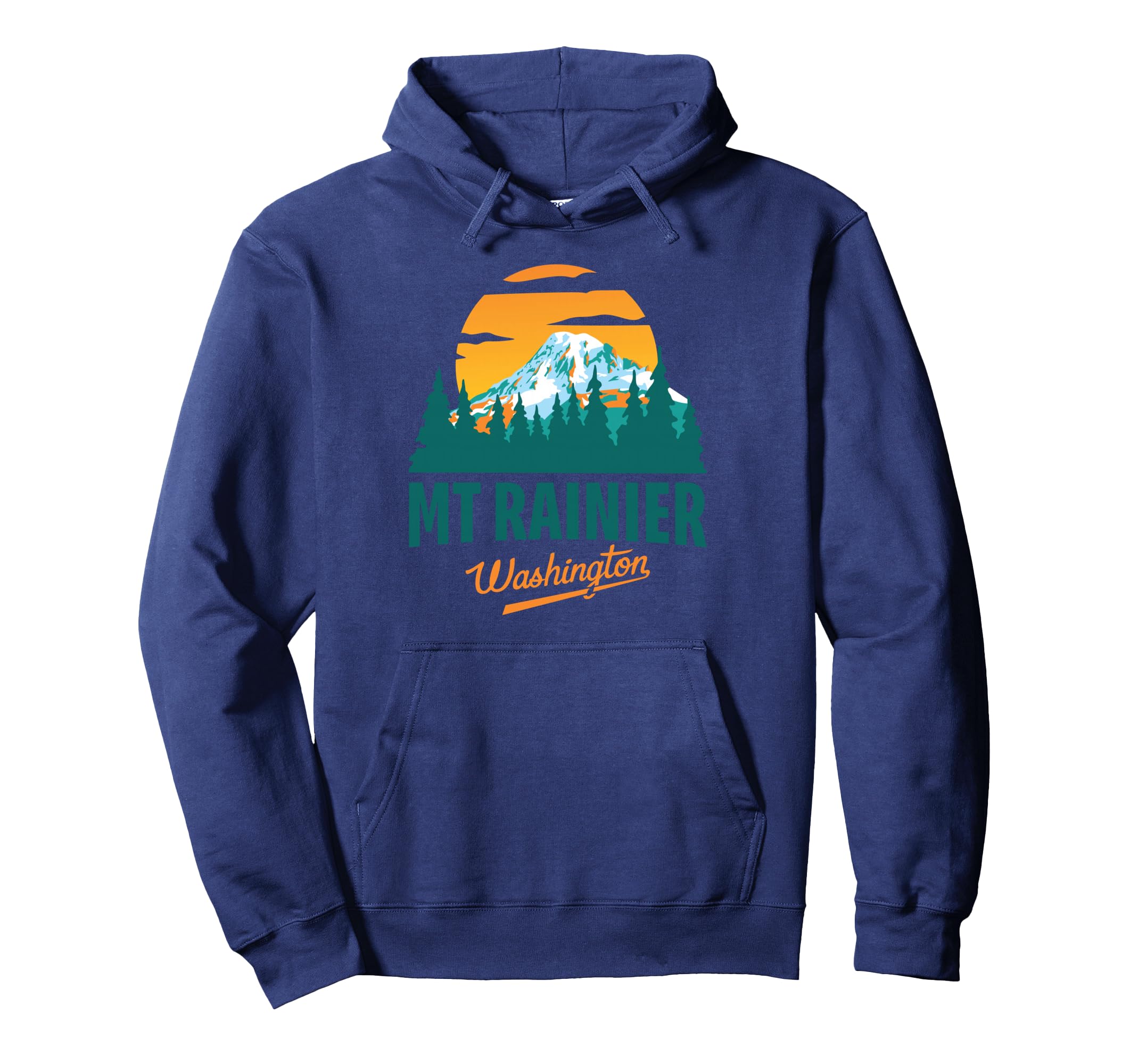 Washington Mt Rainier National Park Hoodie - Minimalist Print Unisex - T-Shirt, Sweatshirt, Hoodie