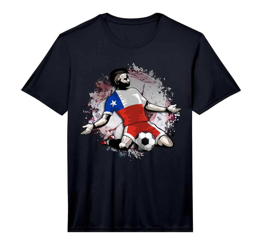 Chile Soccer Chilean National Flag T-Shirt - Novelty Apparel for Adults - T-Shirt, Sweatshirt, Hoodie