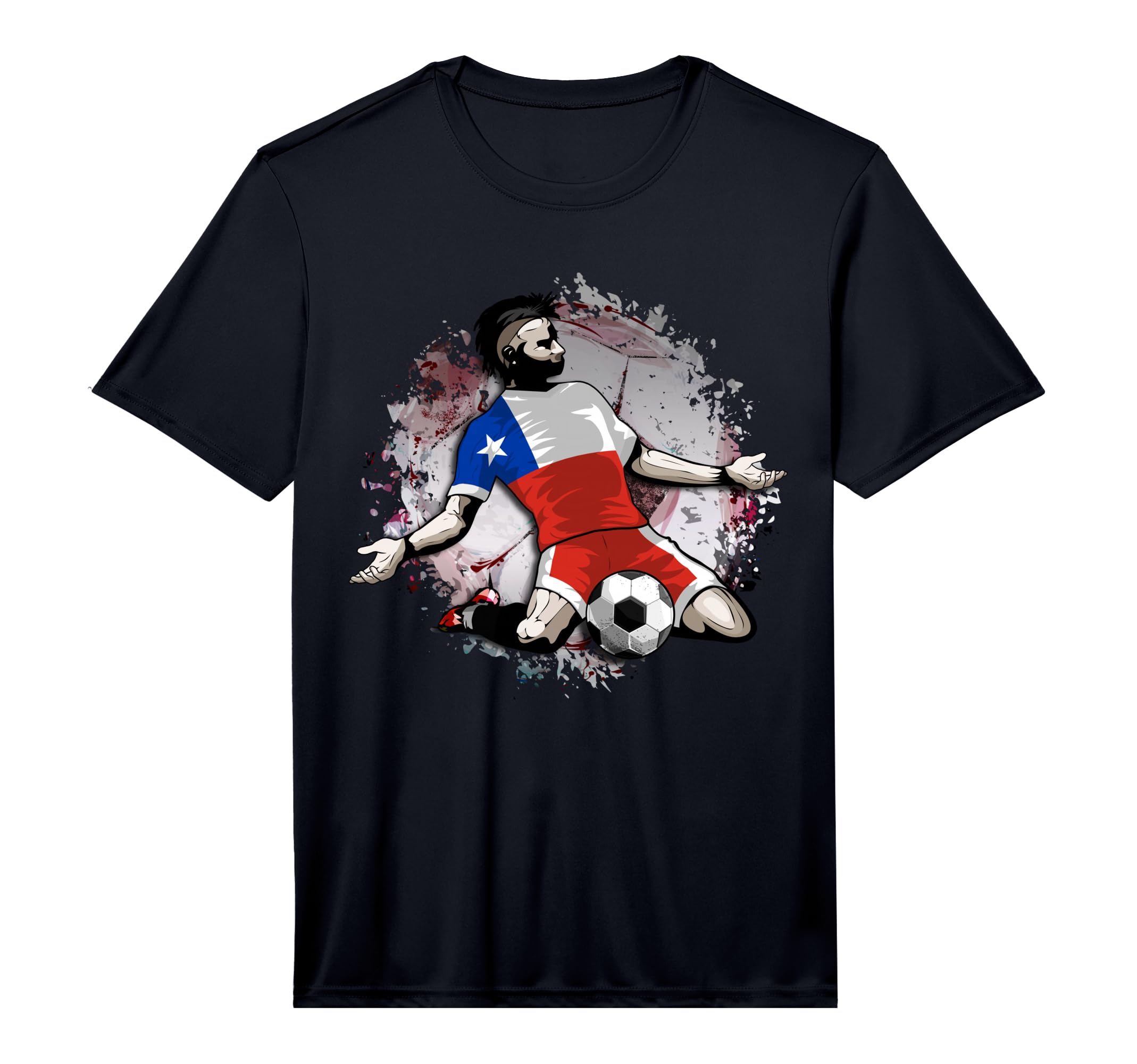 Chile Soccer Chilean National Flag T-Shirt - Novelty Apparel for Adults - T-Shirt, Sweatshirt, Hoodie
