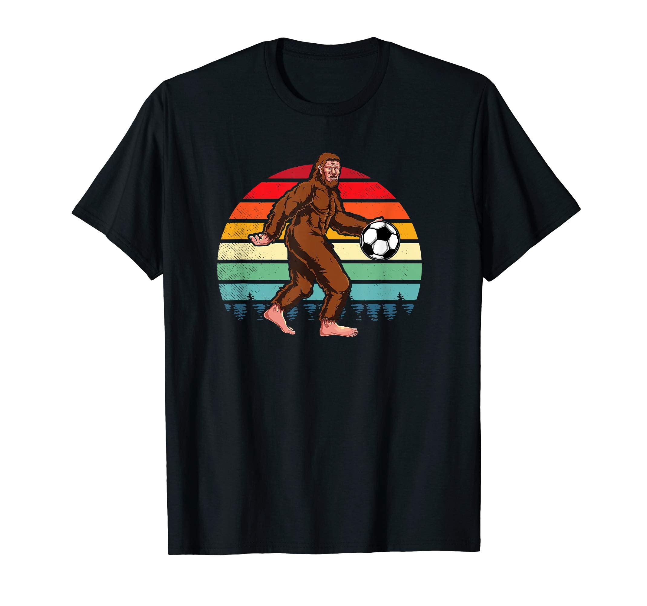 Bigfoot Soccer Lover Funny Sasquatch T-Shirt - Trendy Graphic Unisex - T-Shirt, Sweatshirt, Hoodie