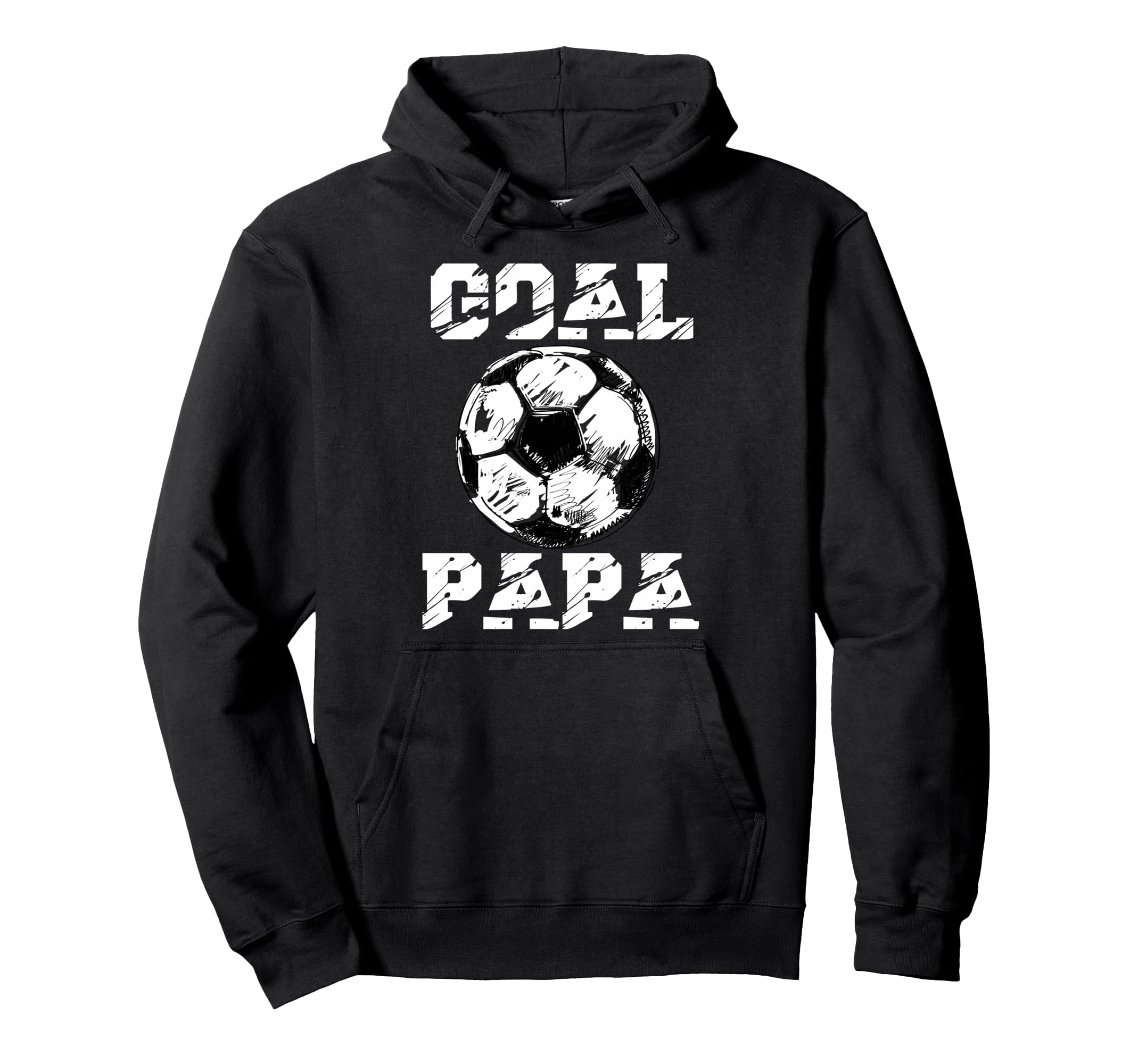 Goal Papa Funny Football Soccer Grandpa Hoodie - Unique Graphic Men Women - T-Shirt, Sweatshirt, Hoodie