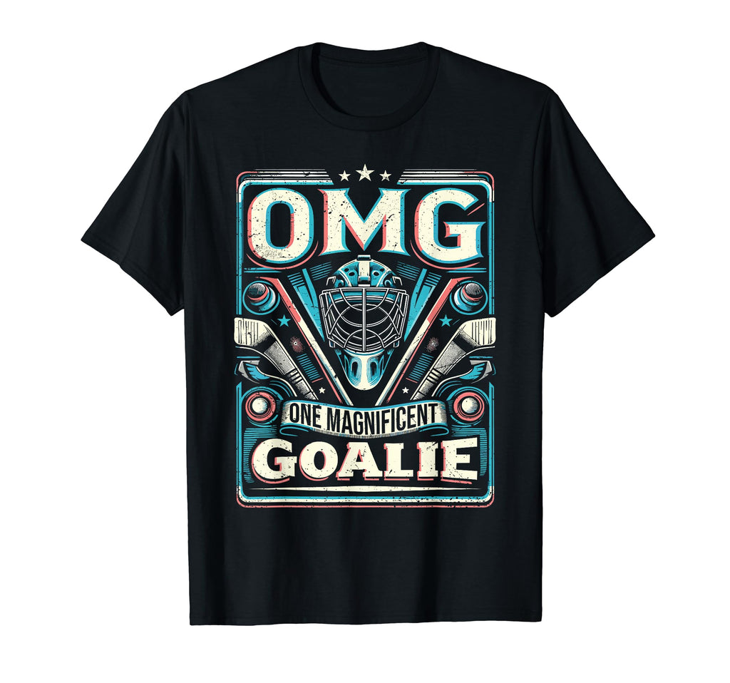 Funny Goalkeeper Ice Hockey Goalie T-Shirt - Aesthetic Graphic for Adults - T-Shirt, Sweatshirt, Hoodie