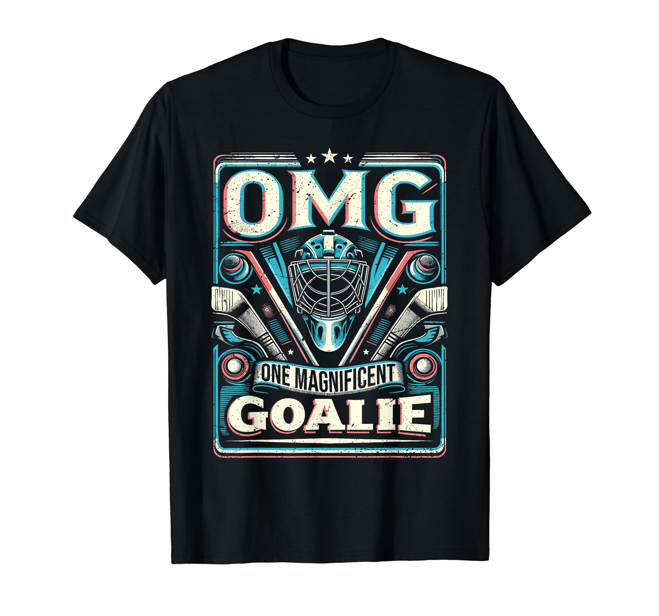 Funny Goalkeeper Ice Hockey Goalie T-Shirt - Aesthetic Graphic for Adults - T-Shirt, Sweatshirt, Hoodie