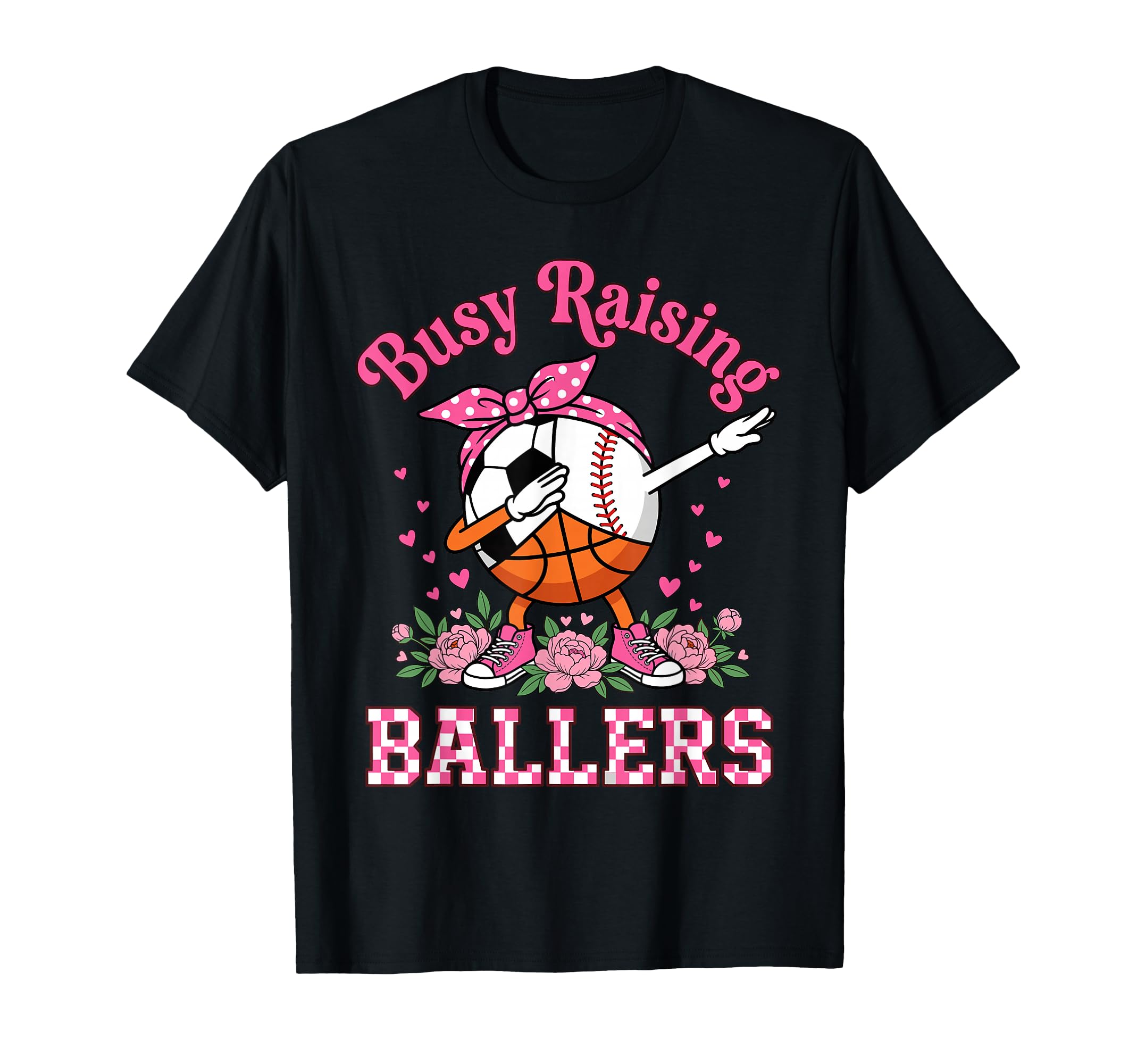 Sports Mom Busy Raising Ballers Soccer T-Shirt - Aesthetic Graphic Unisex - T-Shirt, Sweatshirt, Hoodie