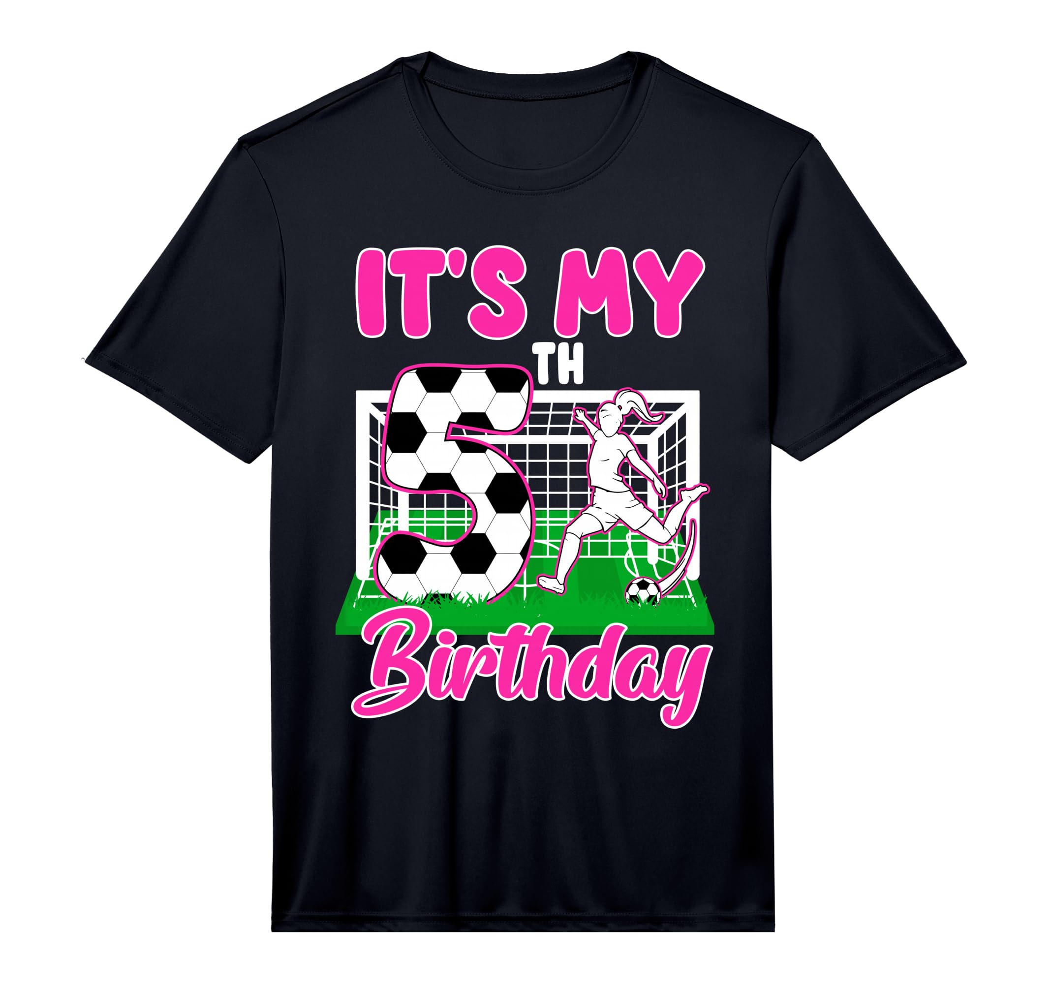 Its My 5Th Birthday Soccer Themed T-Shirt - Streetwear Style Men Women - T-Shirt, Sweatshirt, Hoodie
