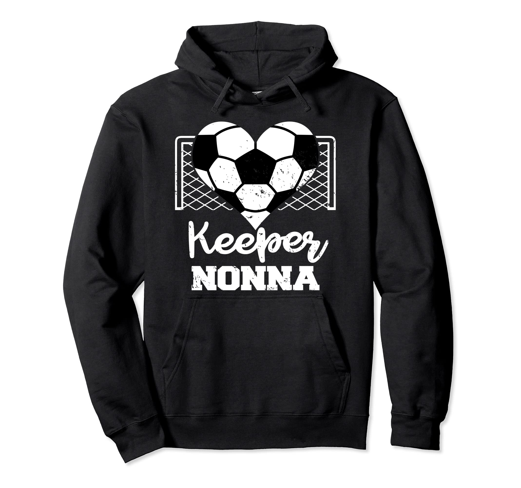 Keeper Nonna Funny Soccer Goalkeeper Hoodie - Minimalist Print Men Women - T-Shirt, Sweatshirt, Hoodie