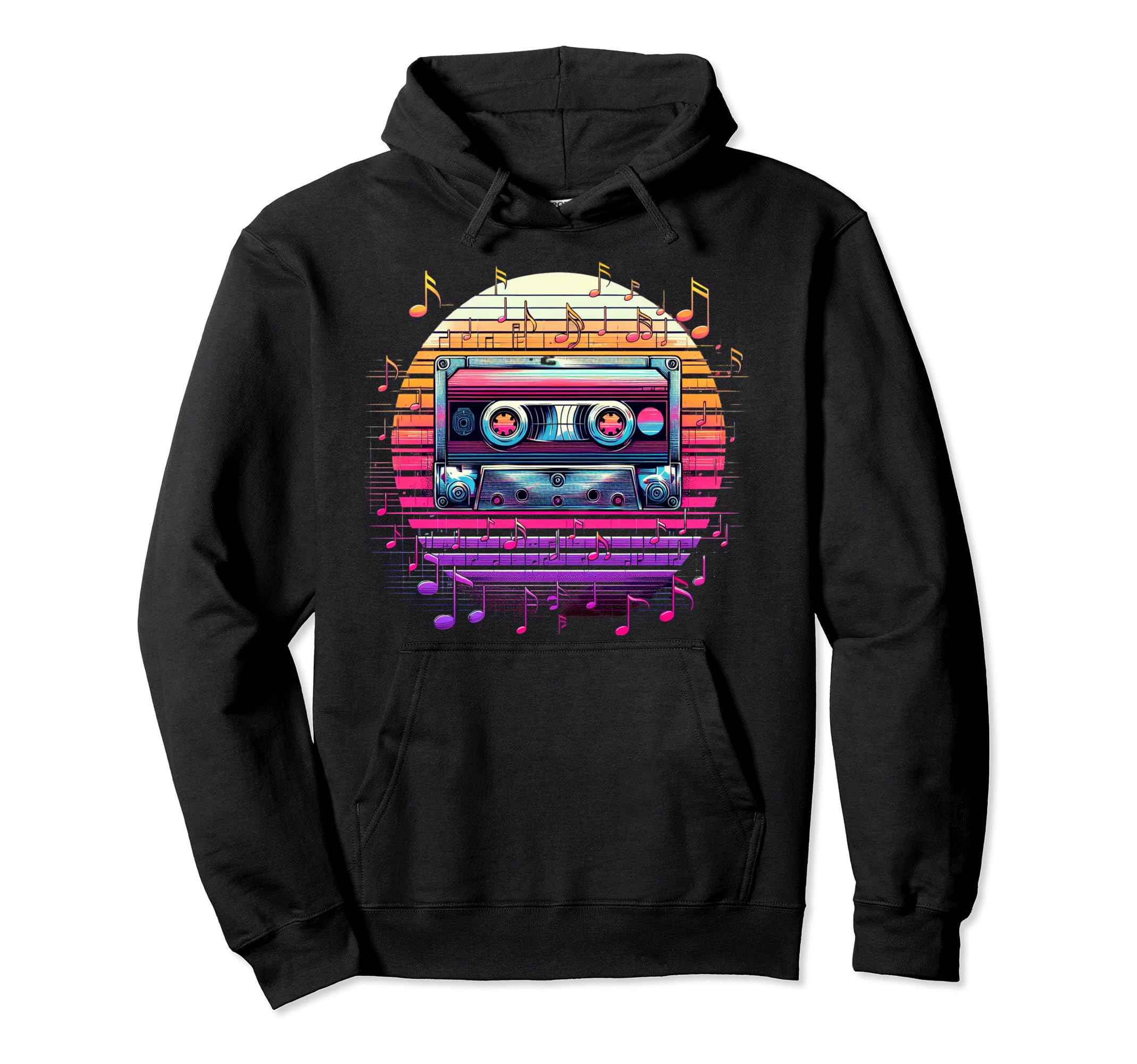 80S Tape Cassette Synthwave Vaporwave Hoodie - Minimalist Print Men Women - T-Shirt, Sweatshirt, Hoodie
