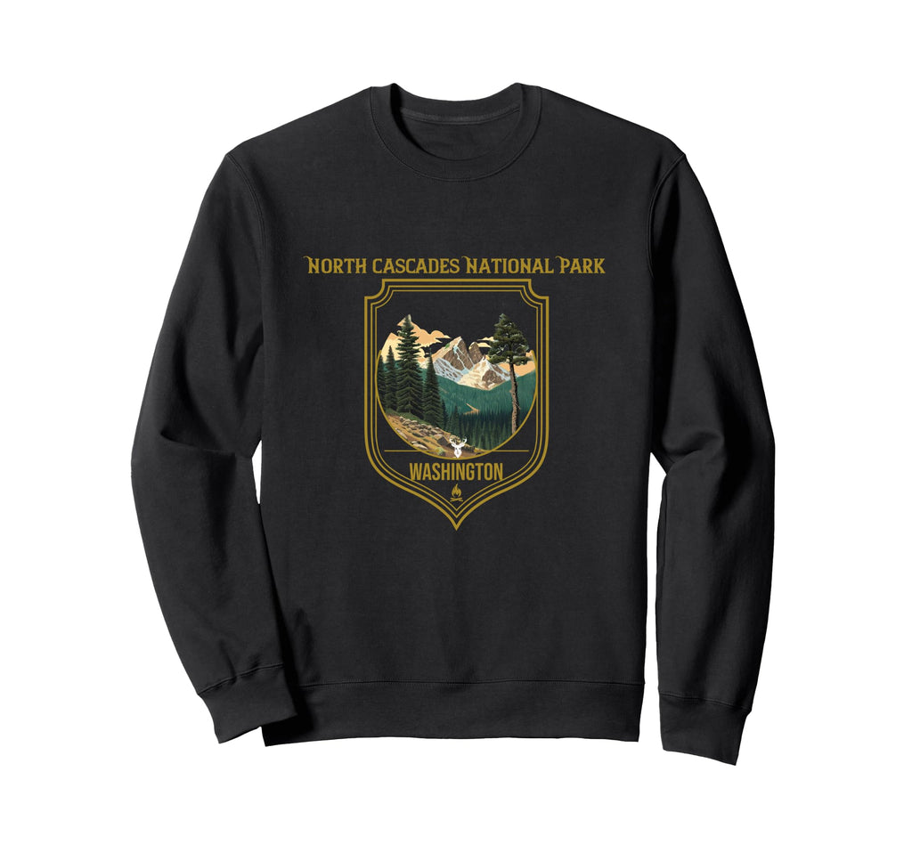 North Cascades National Park Souvenir Sweatshirt - Custom Art Print Unisex - T-Shirt, Sweatshirt, Hoodie