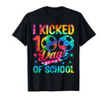 I Kicked 100 Days School Soccer Tie Dye T-Shirt - Graphic Print Unisex - T-Shirt, Sweatshirt, Hoodie