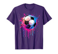 Soccer Awesome Colorful Soccer Drip Soccer T-Shirt - Trendy Graphic Unisex - T-Shirt, Sweatshirt, Hoodie