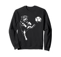 Rottweiler Playing Soccer Dog Lover Sweatshirt - Graphic Print for Adults - T-Shirt, Sweatshirt, Hoodie