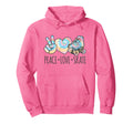 Tie Dye Roller Skating Teen Peace Love Skate Hoodie - Unique Graphic Unisex - T-Shirt, Sweatshirt, Hoodie
