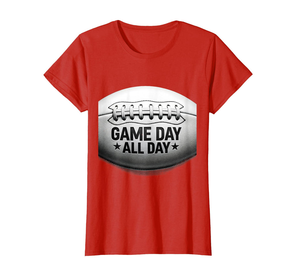 Game Day All Day Football Mom T-Shirt - Unique Graphic Unisex - T-Shirt, Sweatshirt, Hoodie
