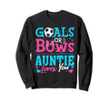 Goals Or Bows Auntie Loves Sweatshirt - Casual Everyday Wear for Adults - T-Shirt, Sweatshirt, Hoodie