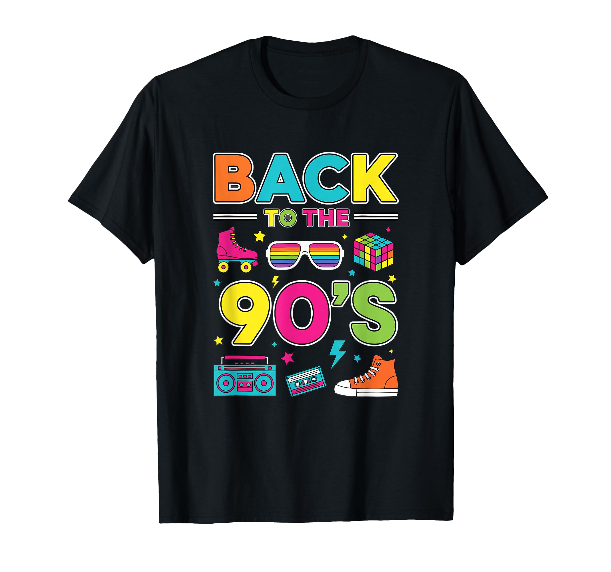 Back To 90S 1990S Nostalgia Roller Skate T-Shirt - Custom Art Print Unisex - T-Shirt, Sweatshirt, Hoodie