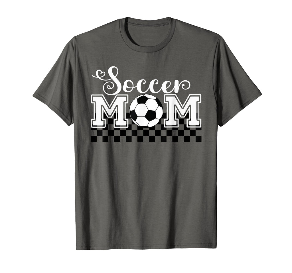 Soccer Mom Soccer Mama Checkered T-Shirt - Aesthetic Graphic Unisex - T-Shirt, Sweatshirt, Hoodie