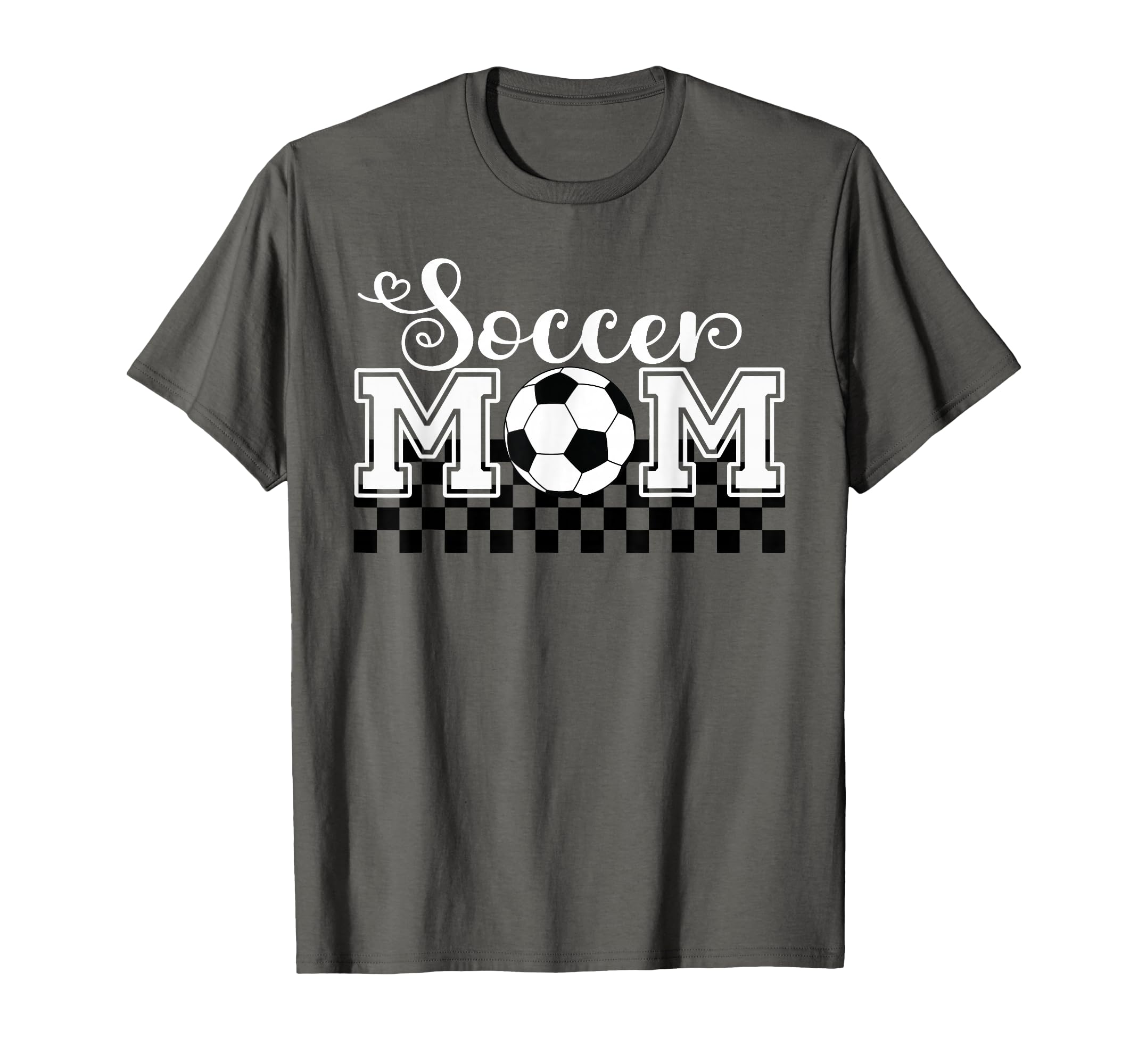 Soccer Mom Soccer Mama Checkered T-Shirt - Aesthetic Graphic Unisex - T-Shirt, Sweatshirt, Hoodie