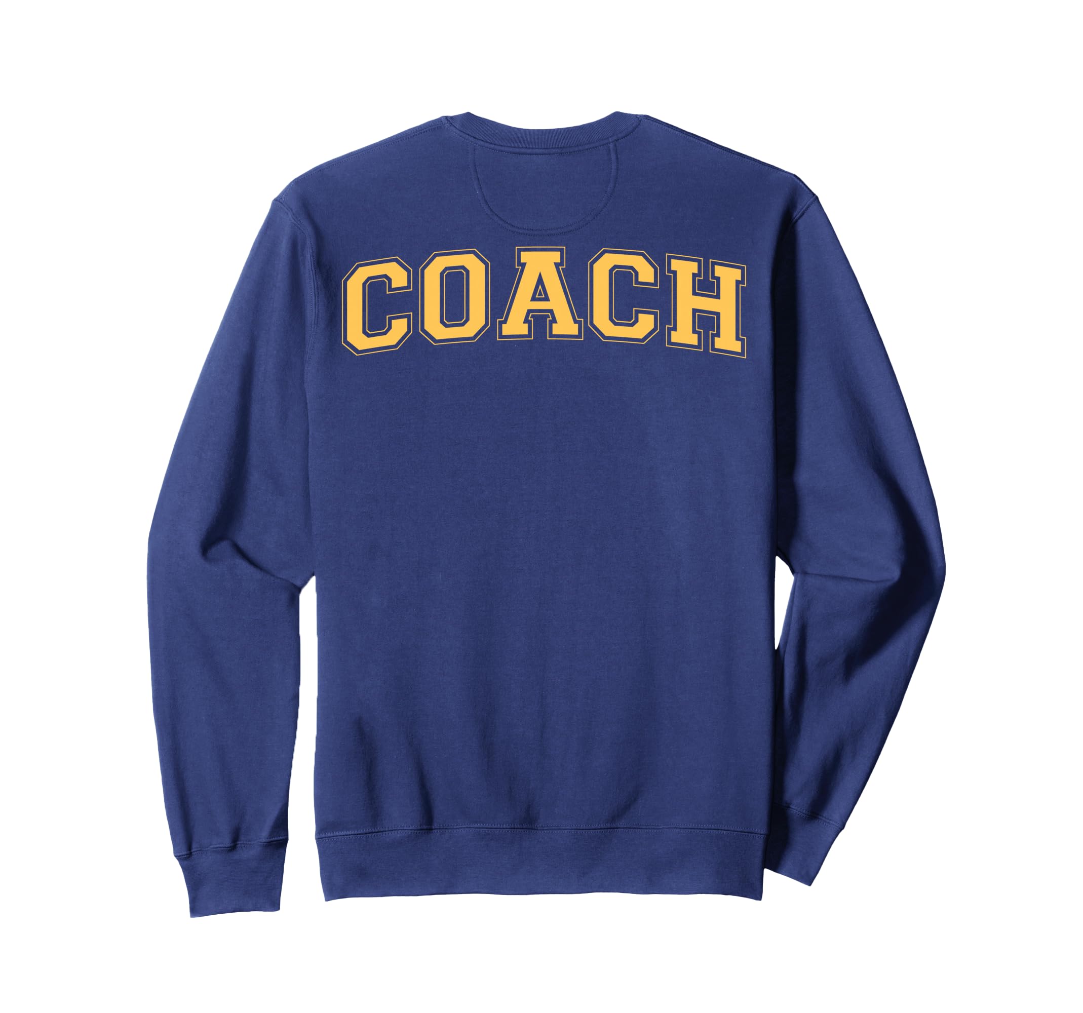 Coach Sports Trainer Yellow Back Sweatshirt - Fun Novelty Design Unisex - T-Shirt, Sweatshirt, Hoodie